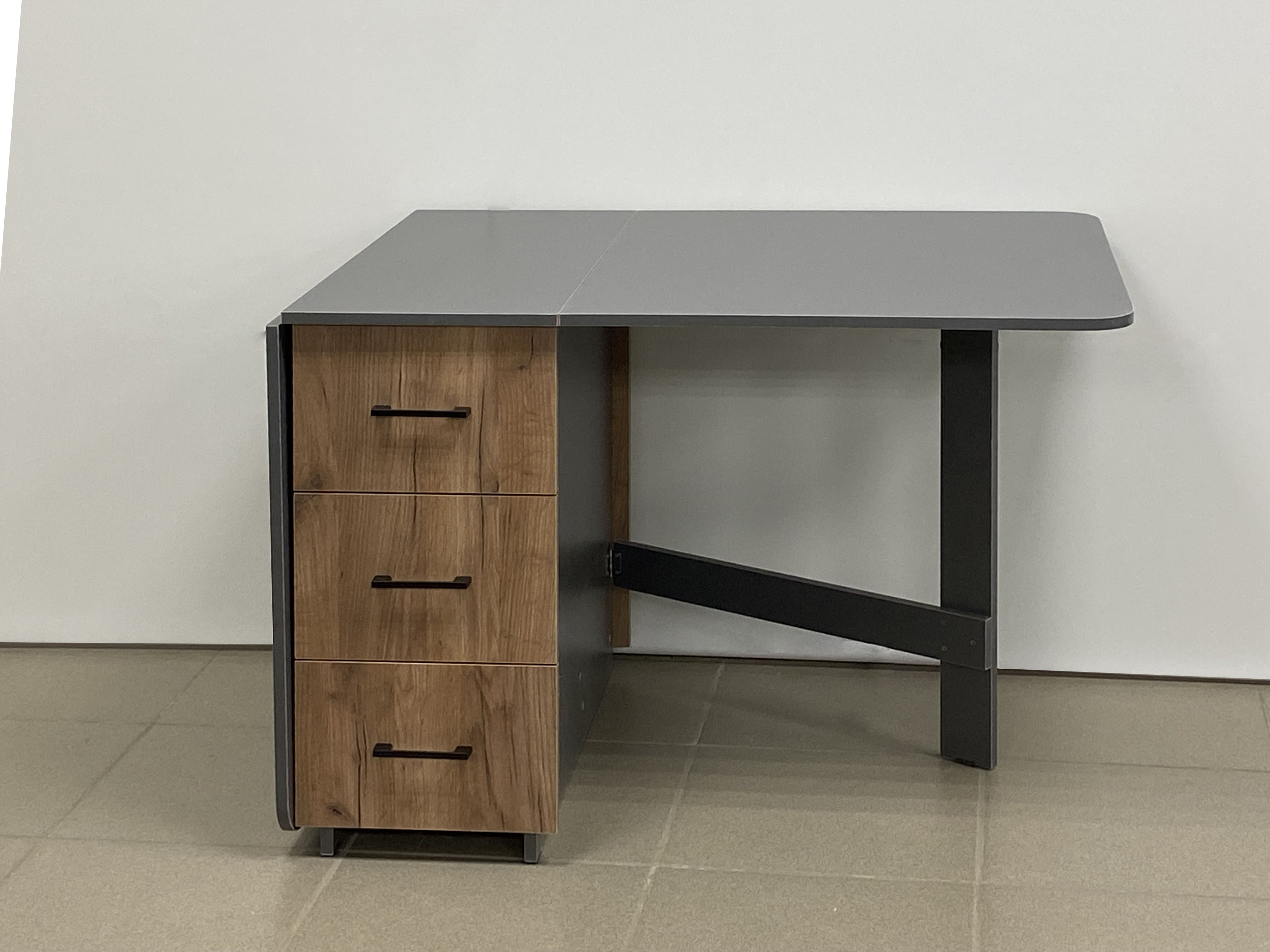 408 Стол книжка с ящиками и тумбой