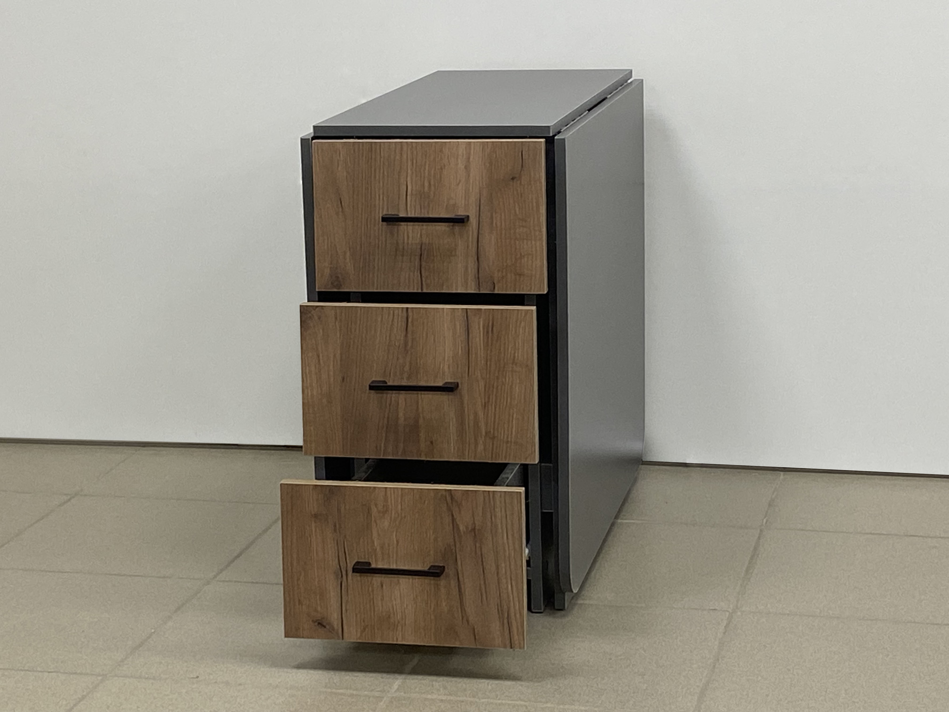 408 Стол книжка с ящиками и тумбой