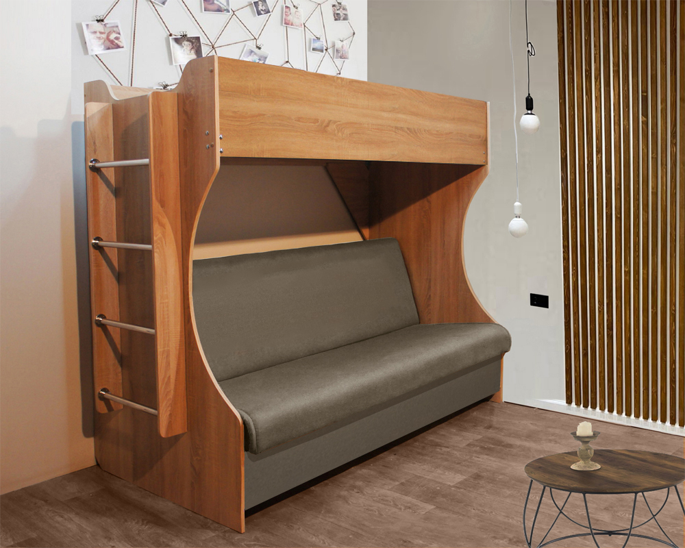Детская Hochbett  с диваном книжкой